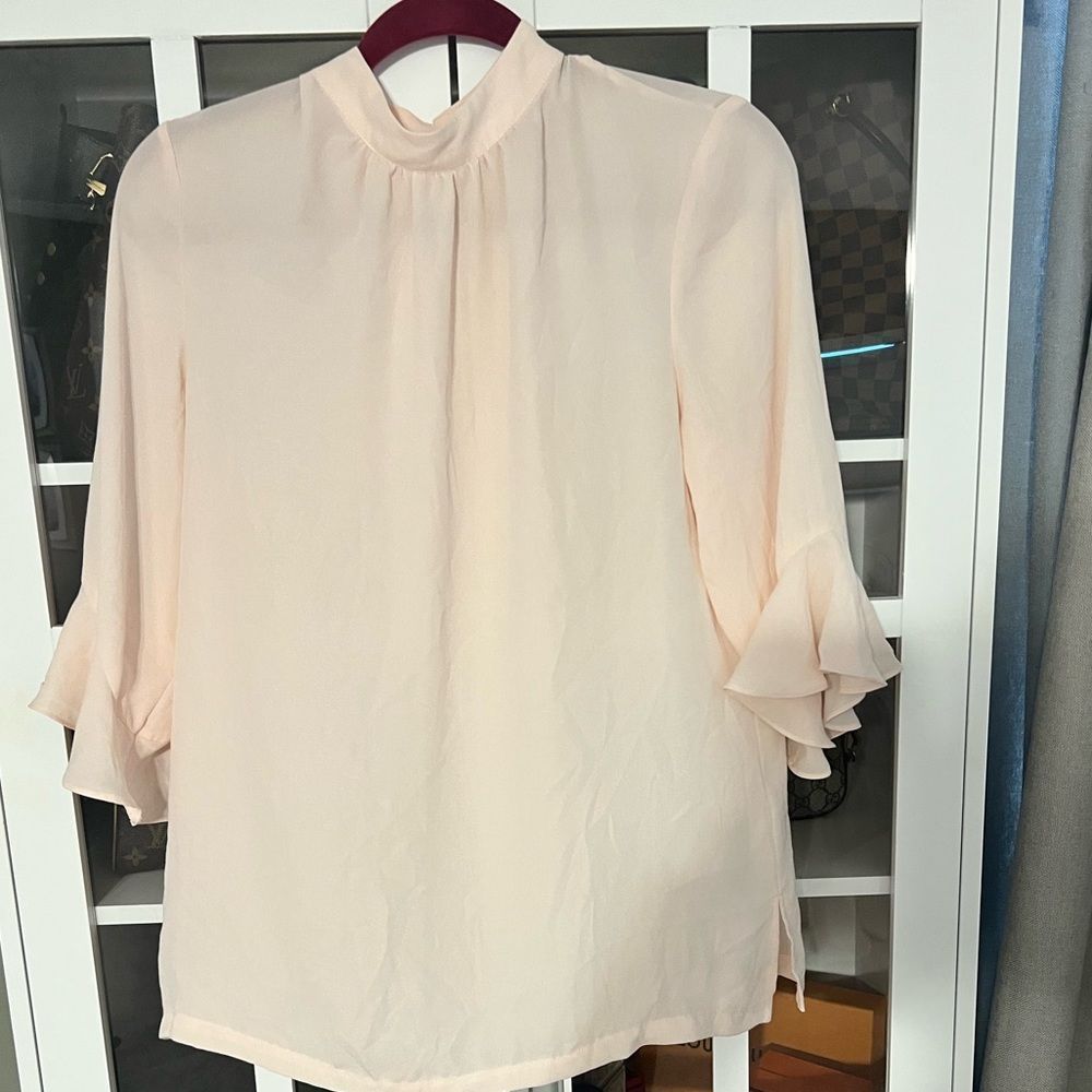 H&M Pink Sheer Blouse